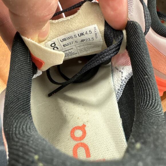 ON Running Brand Cloud Cloudmonster Hyper White/Orange Women's Shoes Size 6.5W - Picture 7 of 7